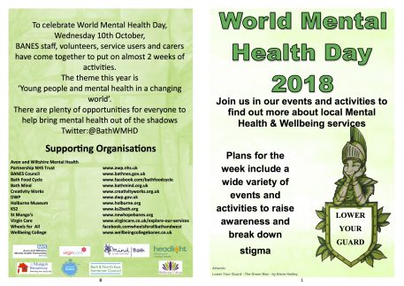 What’s on – World Mental Health Day 2018